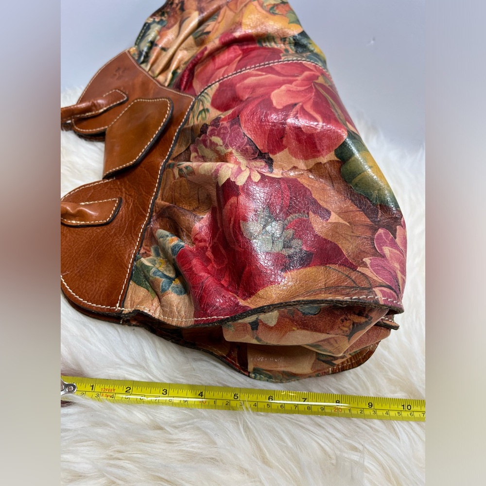 Patricia Nash Genuine Leather Fall Florals Vintage Victorian Garden Shoulder Bag - Picture 15 of 17